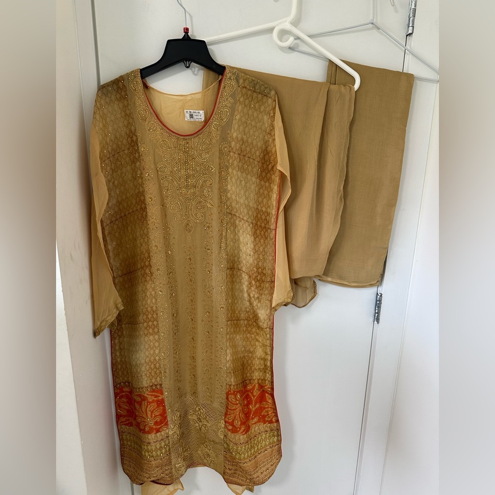 Semi Stitched Shalwar Kameez
